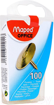 Кнопки канцелярские Maped 311011 (100шт, золото)
