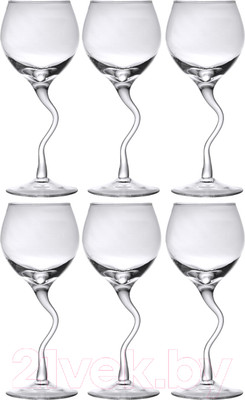 Набор бокалов Неман 100/2 Гладь / 37610 (6шт, изогнутая нога)