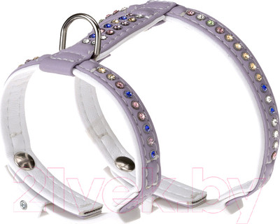 Шлея Ferplast Lux P (M, сиренево-белый)