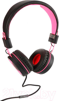 Наушники-гарнитура Miniso 2338 (розовый/черный)