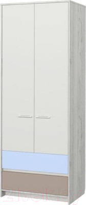Шкаф Аквилон Зефир №2 800 (дуб эльза/голубой)