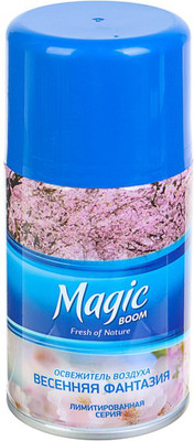 Сменный блок для освежителя воздуха Magic Boom Весенняя фантазия (250мл)