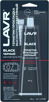 Герметик силиконовый Lavr Ln1738 (85г, черный)