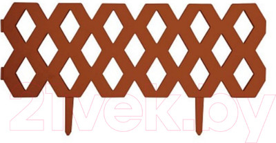 Изгородь декоративная Park Ромб / 999141 (терракотовый)
