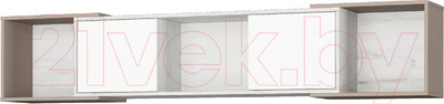 Полка Аквилон Зефир №7.1 204 (дуб эльза/мокко)