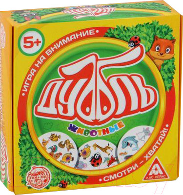 Настольная игра Лас Играс Дубль. Животные / 2579447