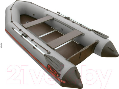 Надувная лодка Leader Boats Тайга-320 Киль / 0053790 (серый)