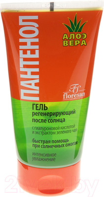 Гель после загара Floresan Пантенол Алоэ Вера регенерирующий (150мл)