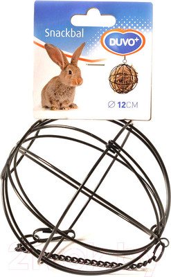 Кормушка для птиц и грызунов Duvo Plus Шар / 411/102/DV (черный)