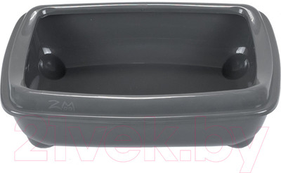 Туалет-лоток ZooM Шестой с рамкой глубокий / 2906сер