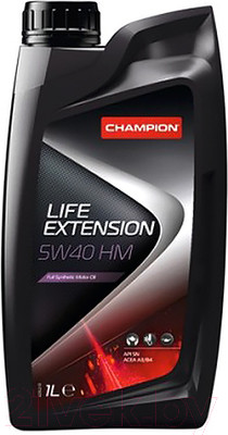Моторное масло Champion Life Extension 5W40 HM / 8227448 (1л)