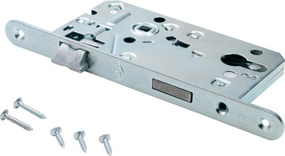 Замок врезной VELA V7504 под цилиндр (матовый хром)