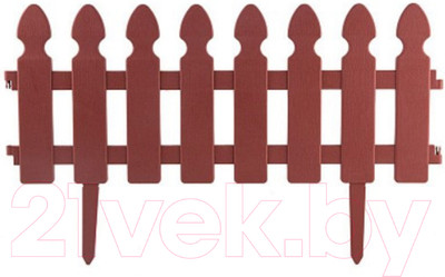 Изгородь декоративная Park Штакетник / 999143 (терракотовый)