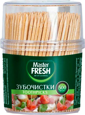 Зубочистки Master Fresh Eco Line (500шт)