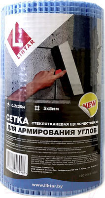 Стеклосетка Lihtar Для штукатурки углов 0.2x25м