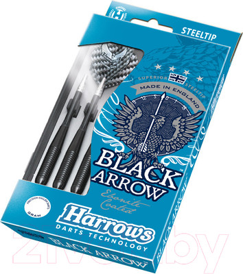 Набор дротиков для дартса Harrows Steeltip Black Arrows / 842HRED10622