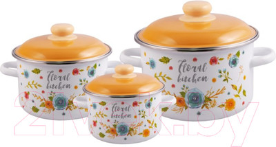 Набор кастрюль Appetite Floral Kitchen 6KB191MA