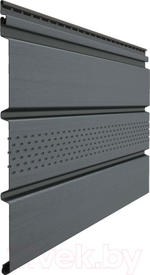 Софит для крыши Docke Premium с центральной перфорацией (графит)