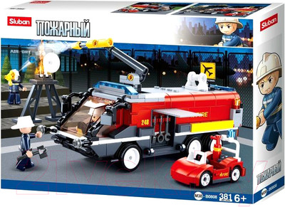 Конструктор Sluban Пожарный / M38-B0808 (381эл)