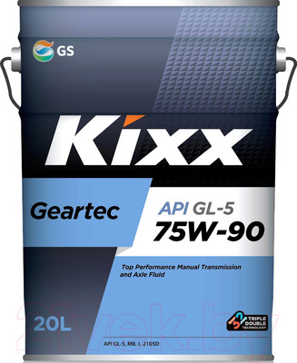 Трансмиссионное масло Kixx Geartec GL-5 75W90 / L296244TE1 (4л)