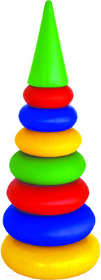 Развивающая игрушка Юг-пласт Пирамидка большая 8003 (50см)