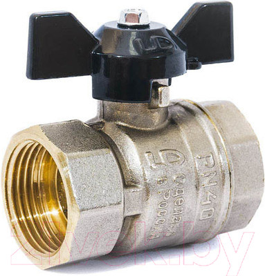 Шаровой кран LD Pride ММ Ду 25 / LD 47.300.25 (полнопроходной, ручка бабочка)