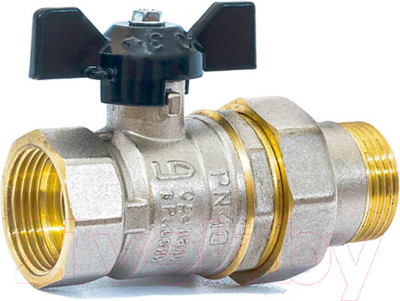 Шаровой кран LD Pride МР Ду 15 / LD 47.306.15 (полнопроходной, ручка бабочка)