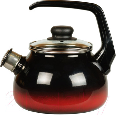 Чайник со свистком СтальЭмаль Кармен 4с210я