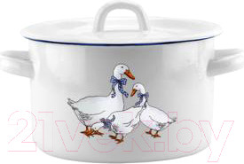 Кастрюля Эмаль Гуси 01-1610.1н/4М (2л)