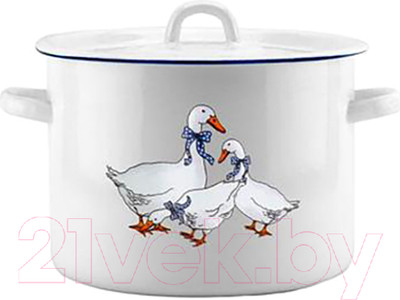 Кастрюля Эмаль Гуси 01-1615н/4М