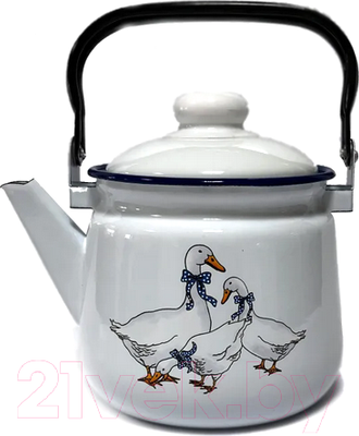Чайник Эмаль Гуси 01-2711н/4М