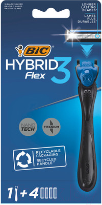 Бритвенный станок Bic Flex Hybrid 3 (+ 4 кассеты)