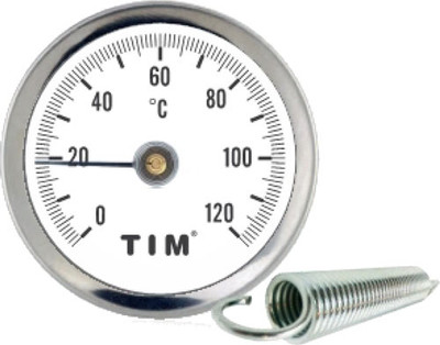 Накладной термометр Tim С пружиной Y-63A-120