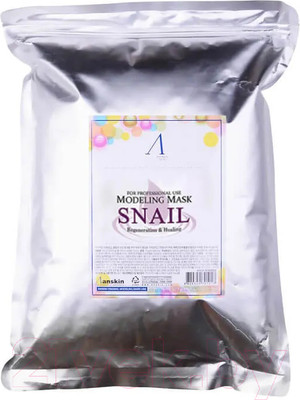 Маска для лица альгинатная Anskin Original Snail Modeling Mask (1кг)