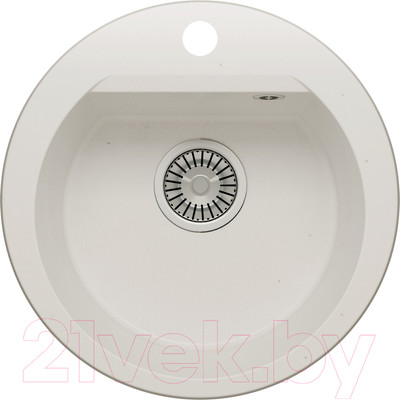 Мойка кухонная Polygran Atol-460 (белый хлопок)