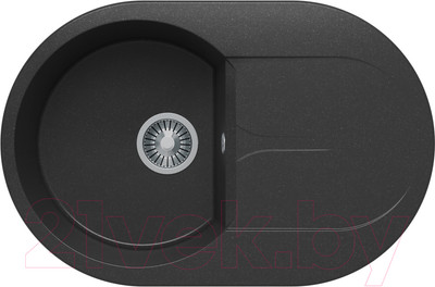 Мойка кухонная Polygran Atol-760 (черный)