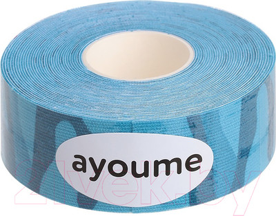 Кинезио тейп Ayoume Kinesiology Tape Roll для лица 2.5смx5м (камуфляж голубой)