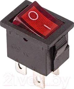 Выключатель клавишный Rexant ON-OFF 06-0300-А (красный)