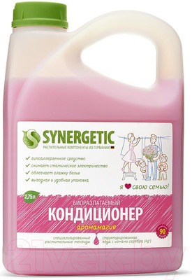 Кондиционер для белья Synergetic Биоразлагаемый. Аромамагия (2.75л)