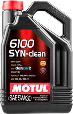 Моторное масло Motul 6100 Syn-Clean 5W30 / 107948 (4л)