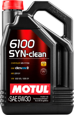 Моторное масло Motul 6100 Syn-Clean 5W30 / 107948 (4л)