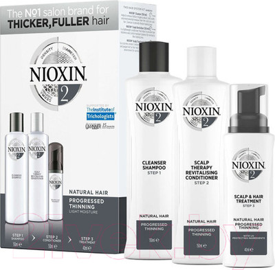 Набор косметики для волос Nioxin Система 2 шампунь 150мл+кондиционер 150мл+маска 40мл