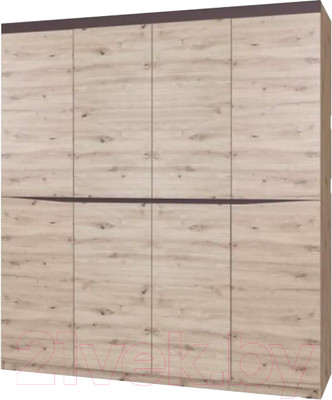 Шкаф Bravo Мебель Тиана ШР-4 (дуб бонифаций/вольфрам)