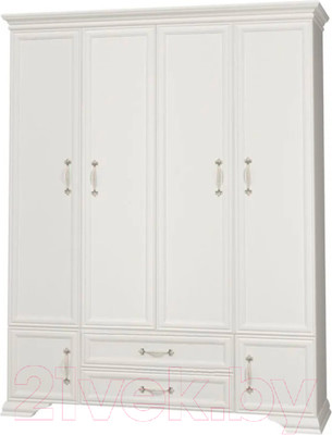 Шкаф Bravo Мебель Грация ШР-4 2 ящика (белый)