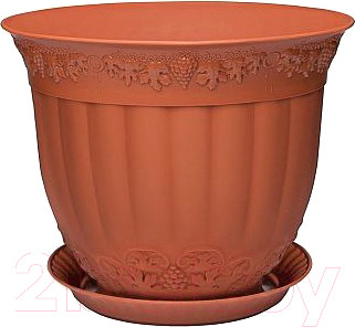 Вазон Эльфпласт Флора ЕР215 (5л, терракотовый)
