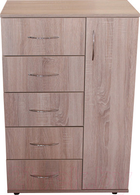 Тумба Компас-мебель КС-008-06Д1 (дуб сонома светлый)