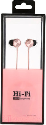 Наушники-гарнитура Miniso HiFi CD Pattern / 9925 (розовый)