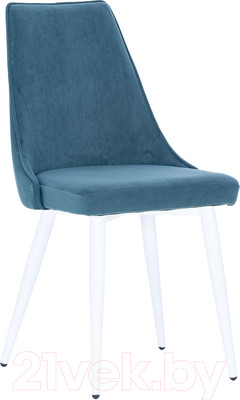 Стул Импэкс Leset Эби (белый/велюр морская волна)