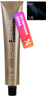 Крем-краска для волос Farcom Expertia Professionel 1.8 (100мл, иссиня-черный)