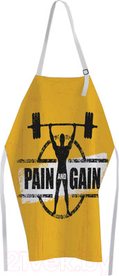 Кухонный фартук JoyArty Мужчина со штангой / ap-71684